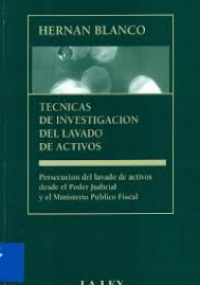 Técnicas de investigación del lavado de activos